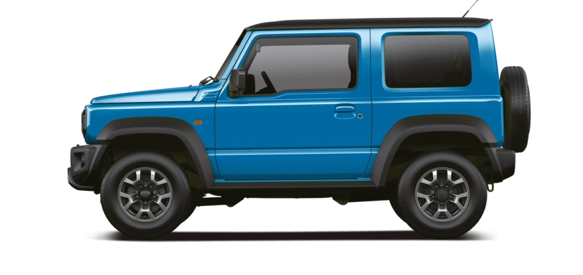 Blue Jimny Side Profile