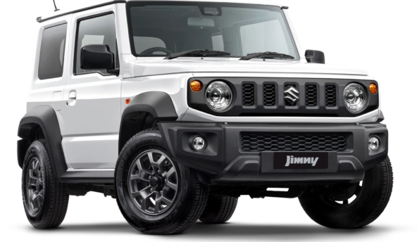 Front Suzuki Jimny in a 