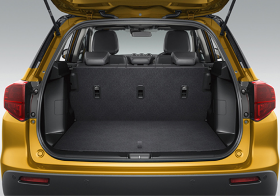 Vitara open boot showing off its generous luggage space