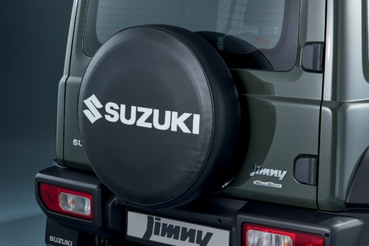 Spare Tyre Cover, Soft (Black, Logo in White)