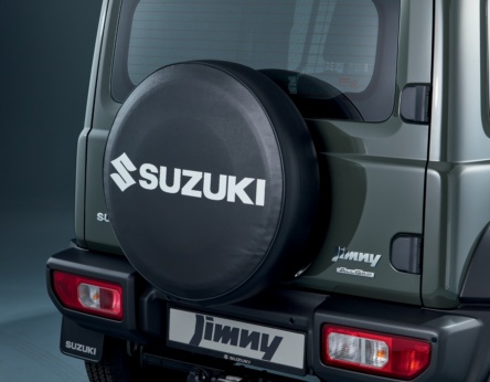 Spare Tyre Cover, Soft (Black, Logo in White)