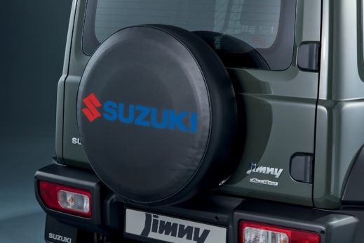 Spare Tyre Cover, Soft (Black, Logo in Blue/Red)