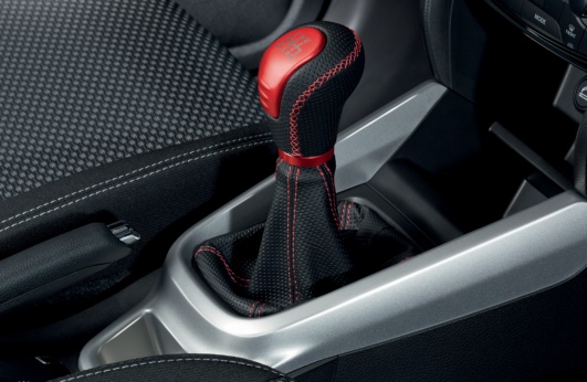 Manual Leather Gear Shift Boot (Red)