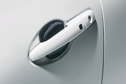 Door Handle Protector Escutcheon (Carbon Design 2 Pce Set)