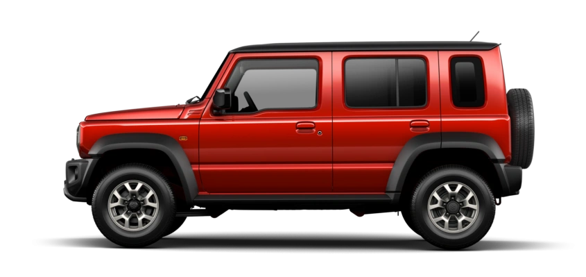 Sizzling Red Metallic + Bluish Black Pearl 