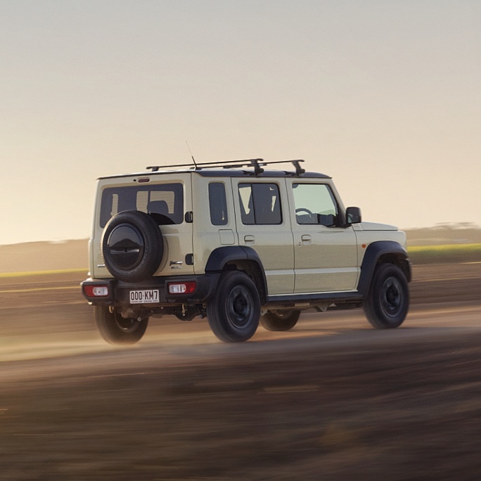 THE SUZUKI JIMNY HAS BEEN <br class=