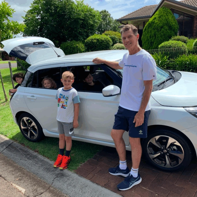 MIKE’S SWIFT HYBRID IS THE IDEAL ‘GRANDSON TAXI SHUTTLE’