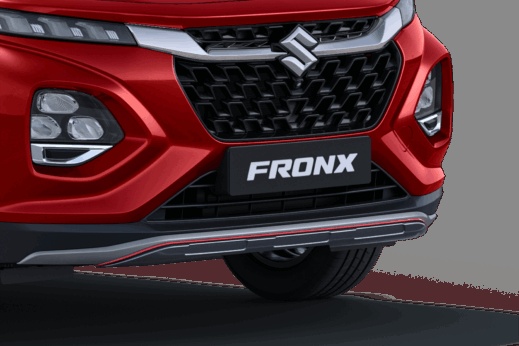 Front Underbody Spoiler Grey & Red